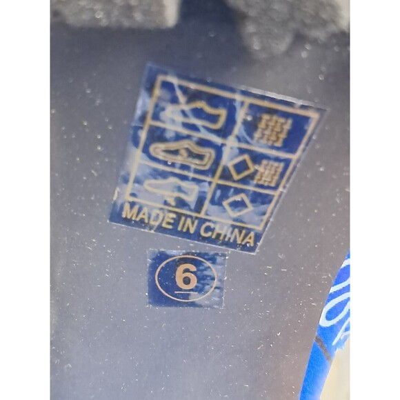 NEW Mata Blue Bandana Chunky Heel Peep Toe Boots Size 6 - Picture 9 of 10